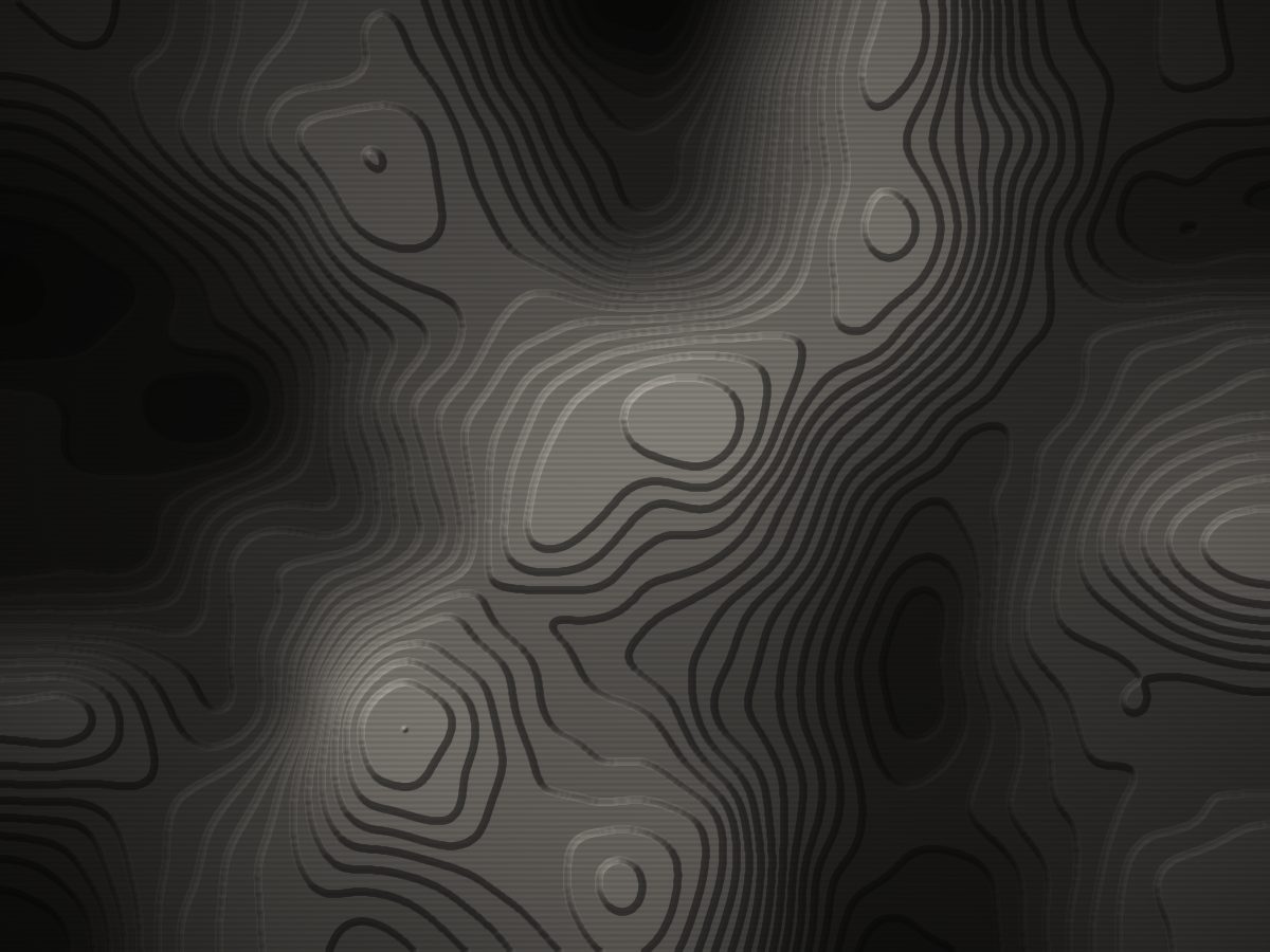 Abstract render of terraced contour layers, suggesting a topographic site model